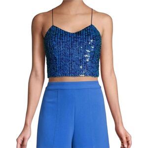 Alice-olivia Women's Blue Crop-top